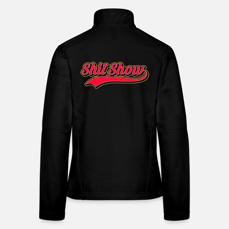 Shit Show Retro-Stil Logo Frauen Softshelljacke