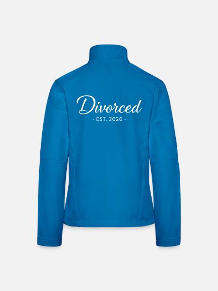 Divorced Est. 2026 Divorce Party - Women's Softshell Jacket - black - Back