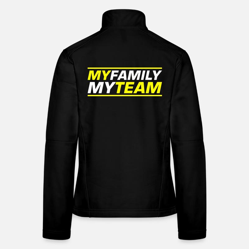 Mon équipe familiale dit Veste en tissu softshell Femme