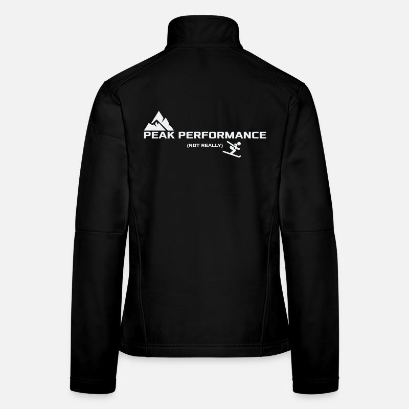 Performance optimale - Pas vraiment | Humour de ski Veste en tissu softshell Femme