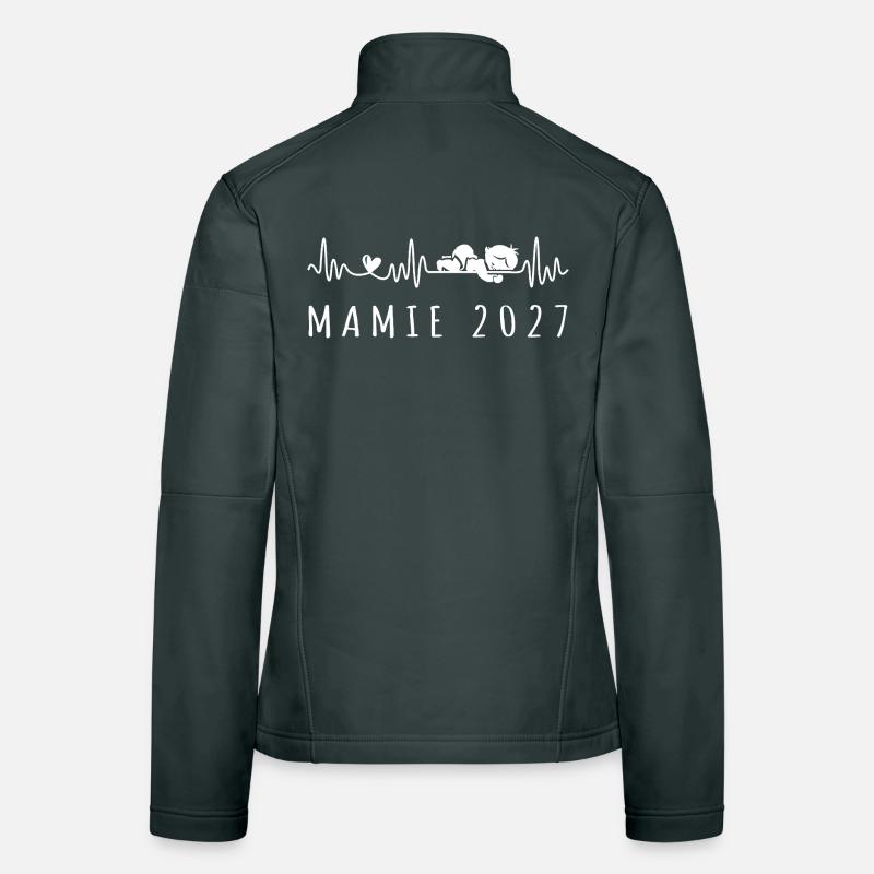 Future Mamie 2027 - Bientôt Maman Frauen Softshelljacke