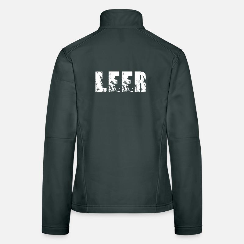 Leer Frauen Softshelljacke
