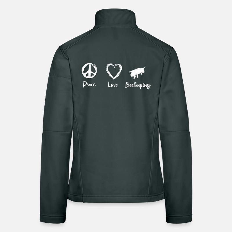 Peace Love Beekeeping Frauen Softshelljacke