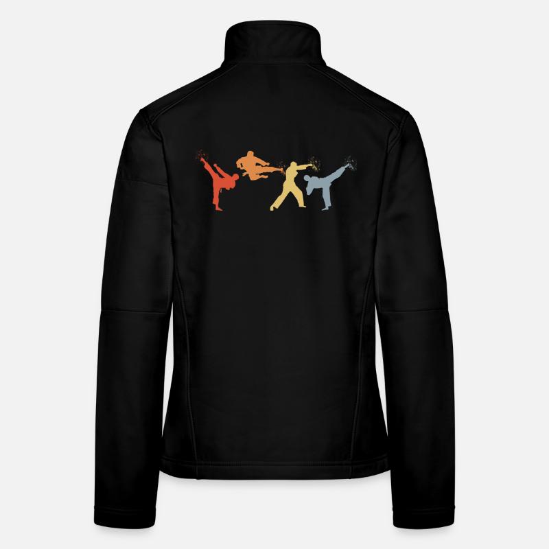 Retro Karateka Women's Softshell Jacket