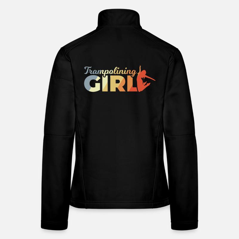 Drôle de fille trampoline Veste en tissu softshell Femme