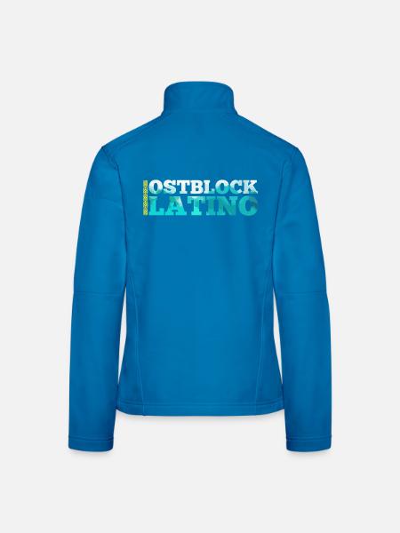 Ostblock Latino Kasache Kasachstan Geschenk - Frauen Softshelljacke - Schwarz - Hinten
