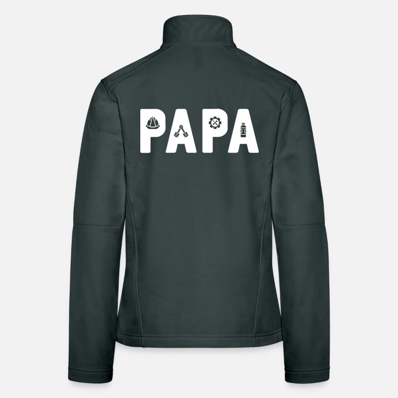 PAPA Engineer: The Mechanical Dad Women's Softshell Jacket