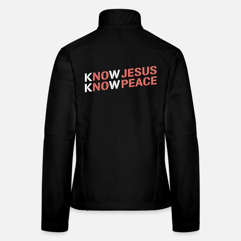 Know Jesus Know Peace Gradient Women's Softshell Jacket