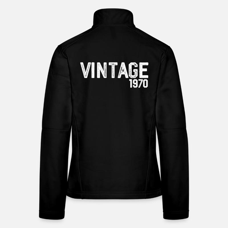 vintage 1970 Veste en tissu softshell Femme