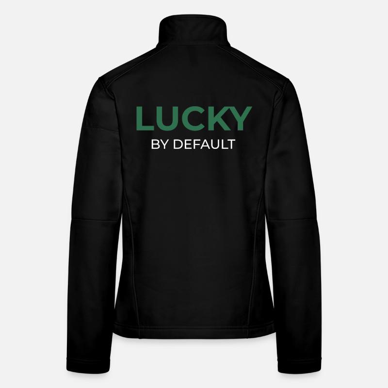 Lucky By Default - Frauen Softshelljacke - Schwarz