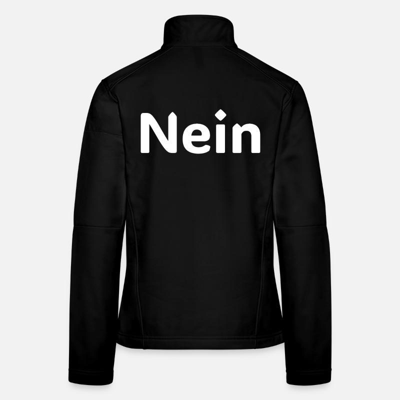 Non – Déclaration allemande drôle disant Chemise Veste en tissu softshell Femme