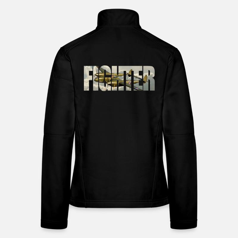Fighter P-38 Lightning Frauen Softshelljacke