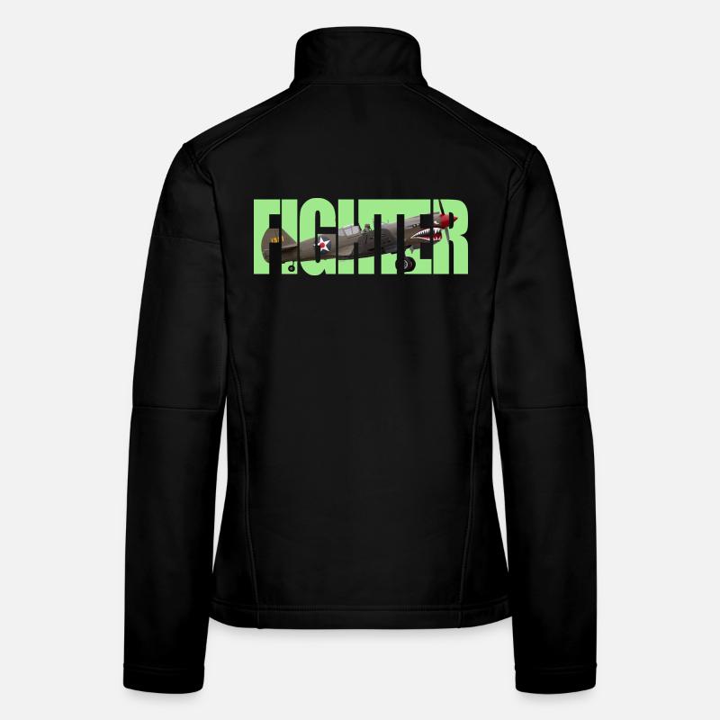 Fighter P-40 Warhawk Frauen Softshelljacke