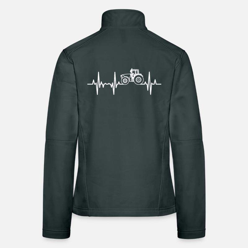 Traktor Herzfrequenz Frauen Softshelljacke