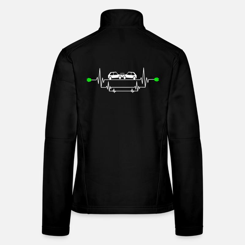 Dangerous e-car accident Women's Softshell Jacket