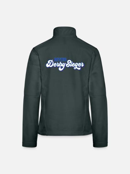 Farben änderbar | Revier Derbysieger - Frauen Softshelljacke - Schwarz - Hinten