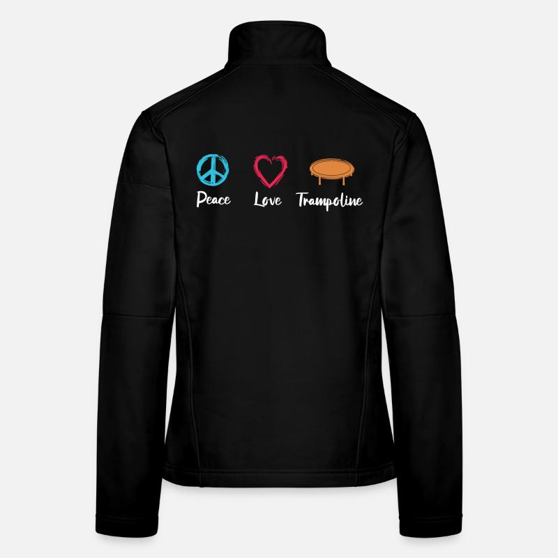 Peace Love Trampoline Veste en tissu softshell Femme