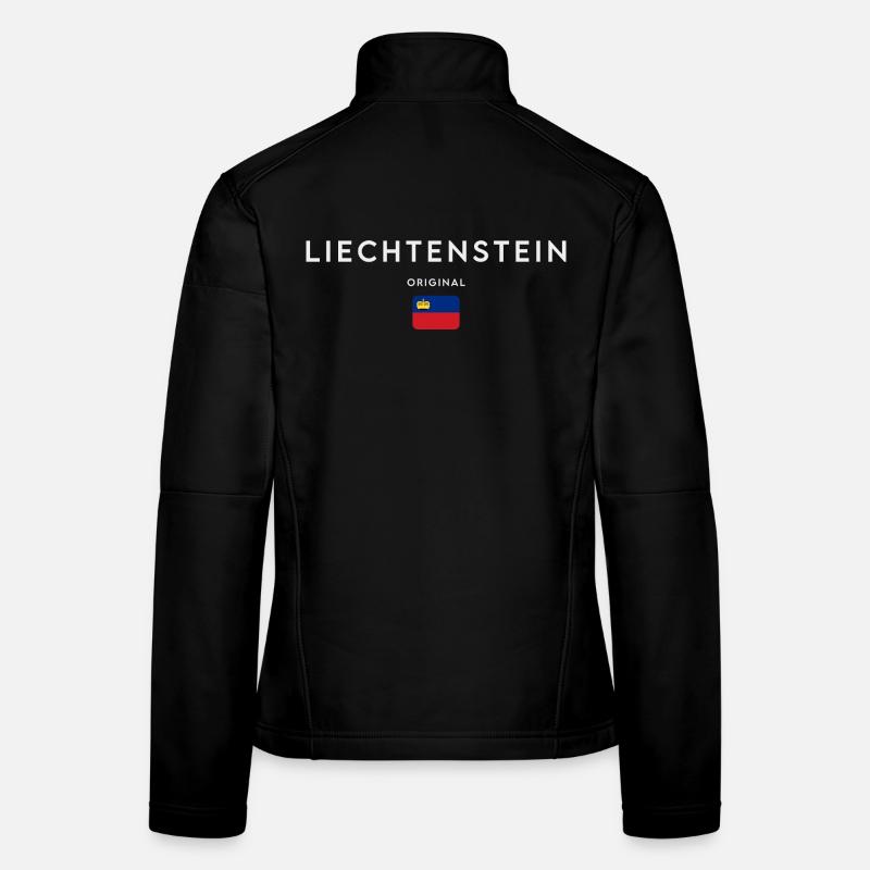 Drapeau du Liechtenstein Veste en tissu softshell Femme