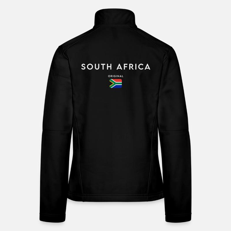 Drapeau sud-africain, fierté sud-africaine Veste en tissu softshell Femme