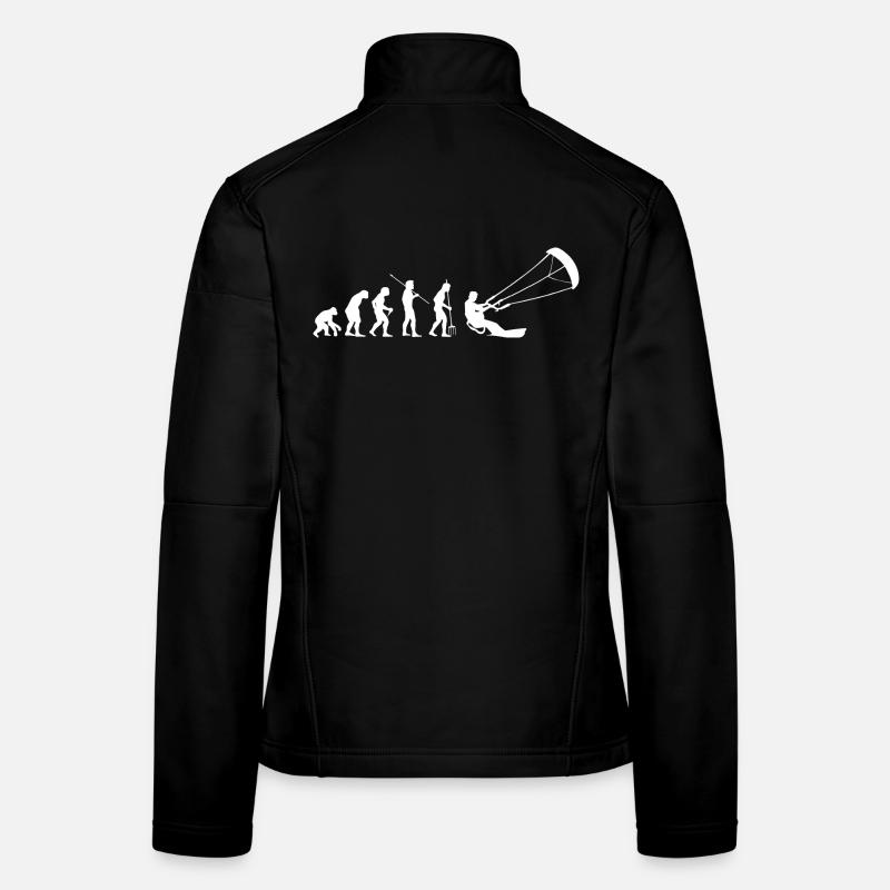 Kitesurfen Kitesurf Kitesurfer Kiteboard Veste en tissu softshell Femme