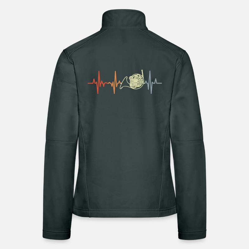 Cor d’harmonie Heart Line Retro Veste en tissu softshell Femme