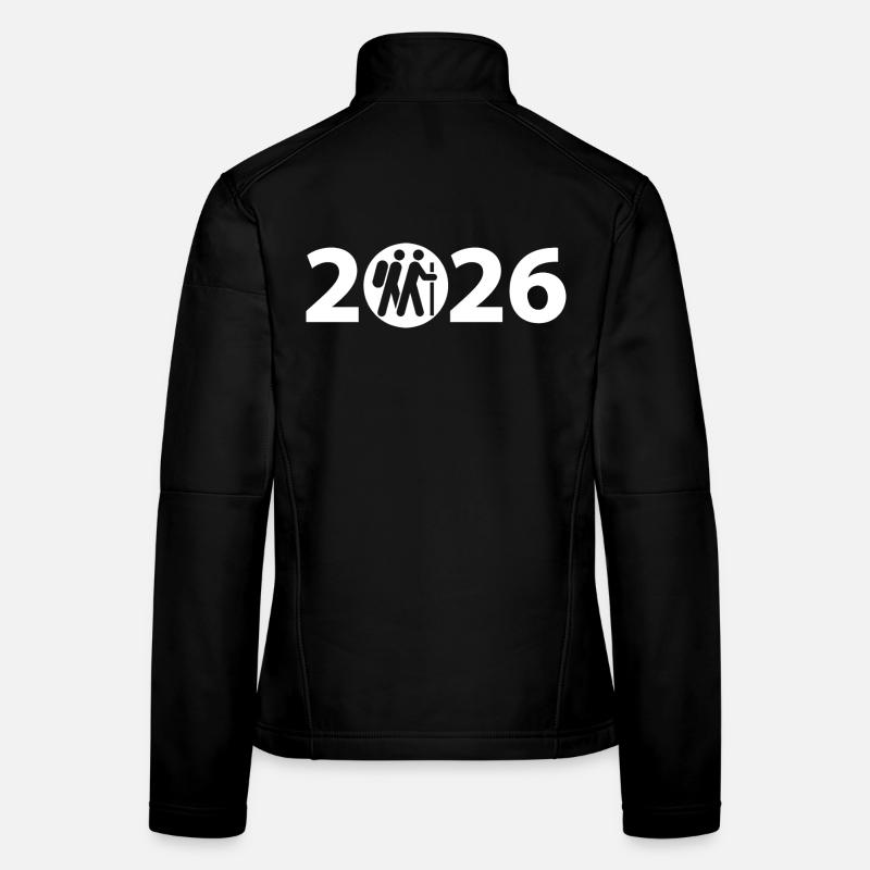 Randonnée 2026, Camino, Pèlerinage, Chemin de Saint-Jacques Veste en tissu softshell Femme