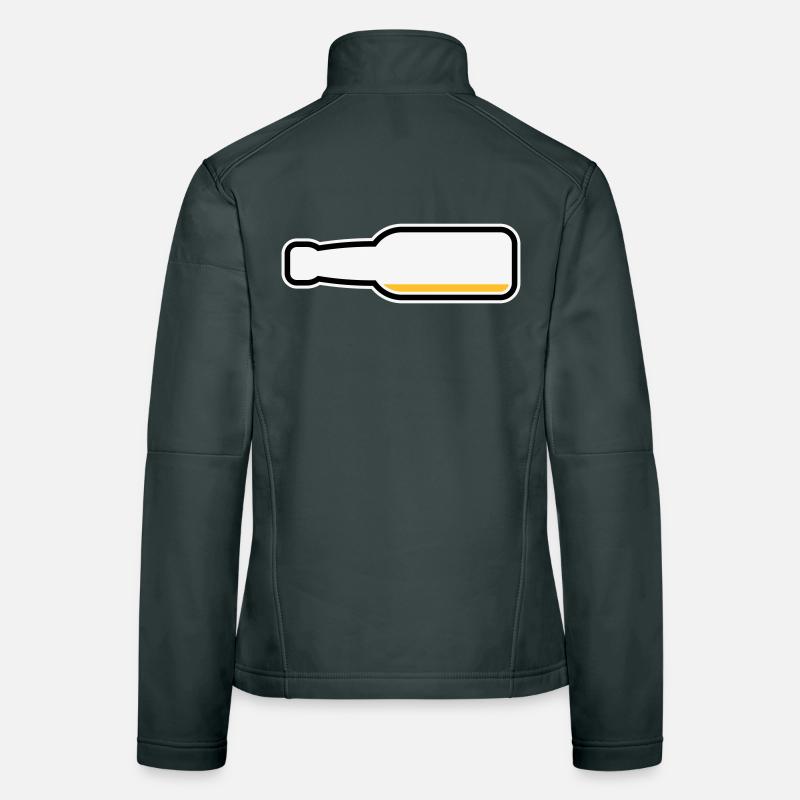 Bouteille de bière vide (Symbole bière bière / 3C) Veste en tissu softshell Femme