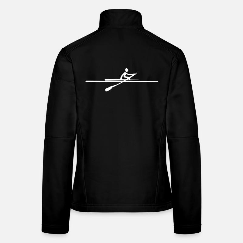 Ein Ruderer - Frauen Softshelljacke - Schwarz