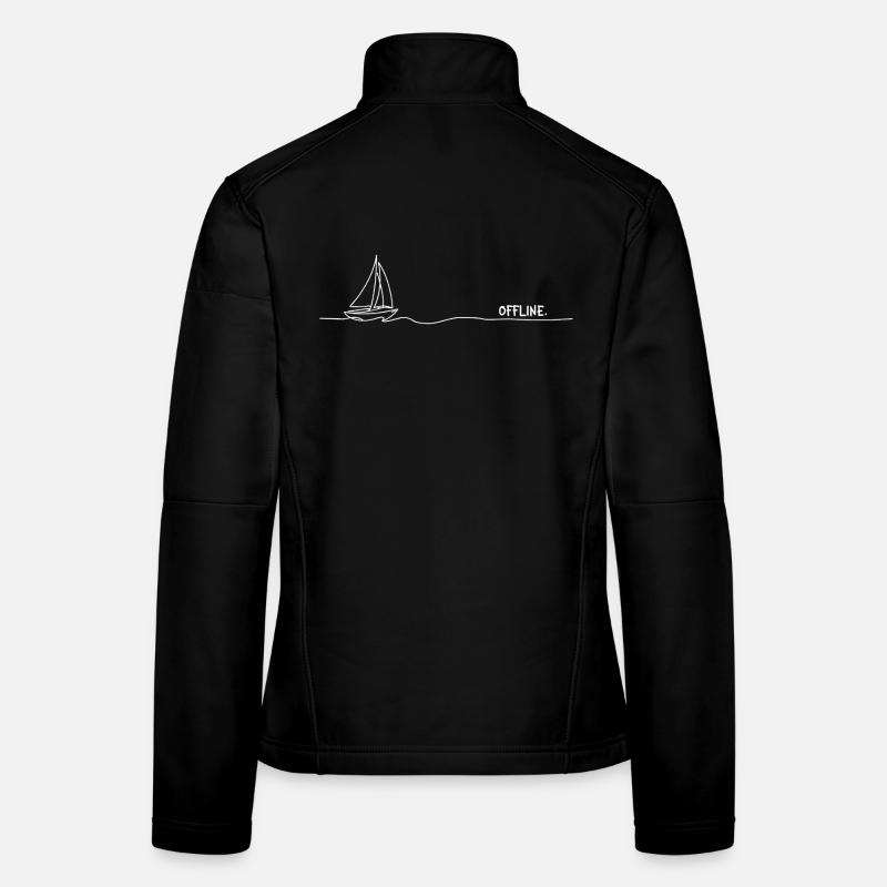 offline. Sailing Minimalist Oneline Graphic Women's Softshell Jacket