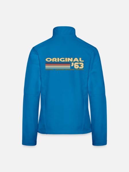 1963 - Frauen Softshelljacke - Schwarz - Hinten