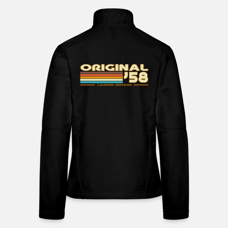 Original 58 Retro Rainbow Frauen Softshelljacke
