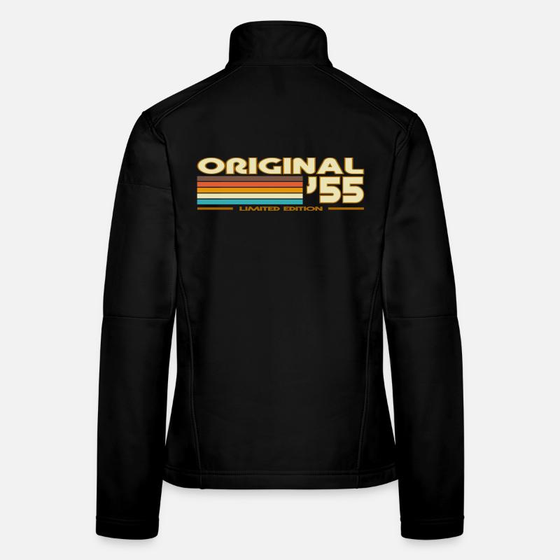 Originale 55er Retro-Streifen Frauen Softshelljacke