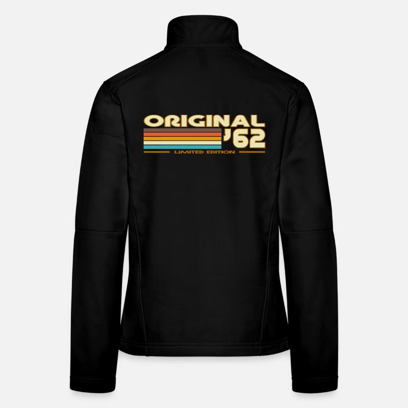 Retro 62 Regenbogen Frauen Softshelljacke