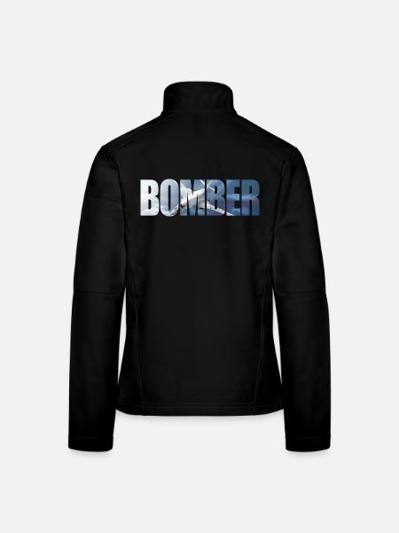 Bomber Tu-160 - Frauen Softshelljacke - Schwarz - Hinten