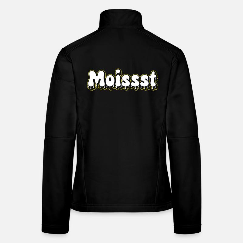 Moist Text Logo Frauen Softshelljacke