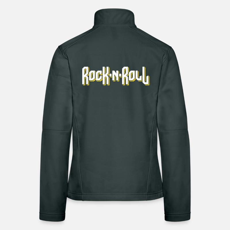 Rock'N'Roll Stylised Logo Women's Softshell Jacket