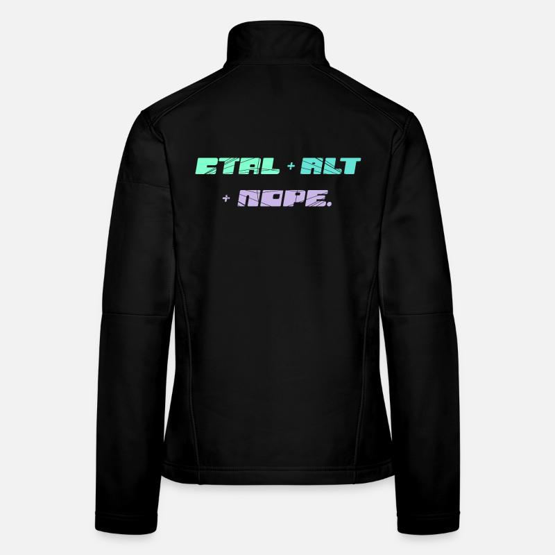 CTRL ALT NOPE - IT Motif Veste en tissu softshell Femme