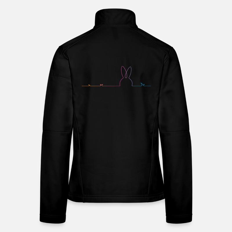 Lapin de Pâques Pâques Veste en tissu softshell Femme