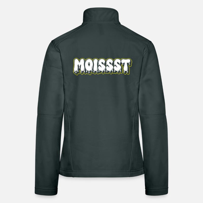 Moist Fat Font Wordmark Women's Softshell Jacket