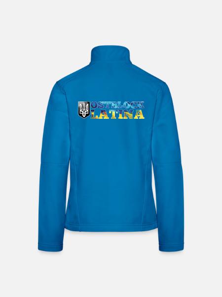 Ostblock Latina Ukrainerin Ukraine Geschenk - Frauen Softshelljacke - Schwarz - Hinten