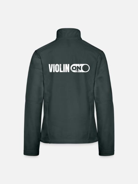Drôle de violon - Veste en tissu softshell Femme - noir - Dos