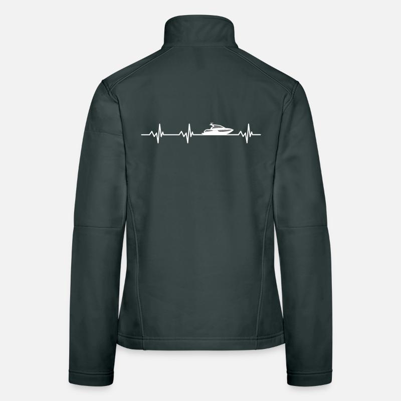 Herzschlag Motorboot Frauen Softshelljacke