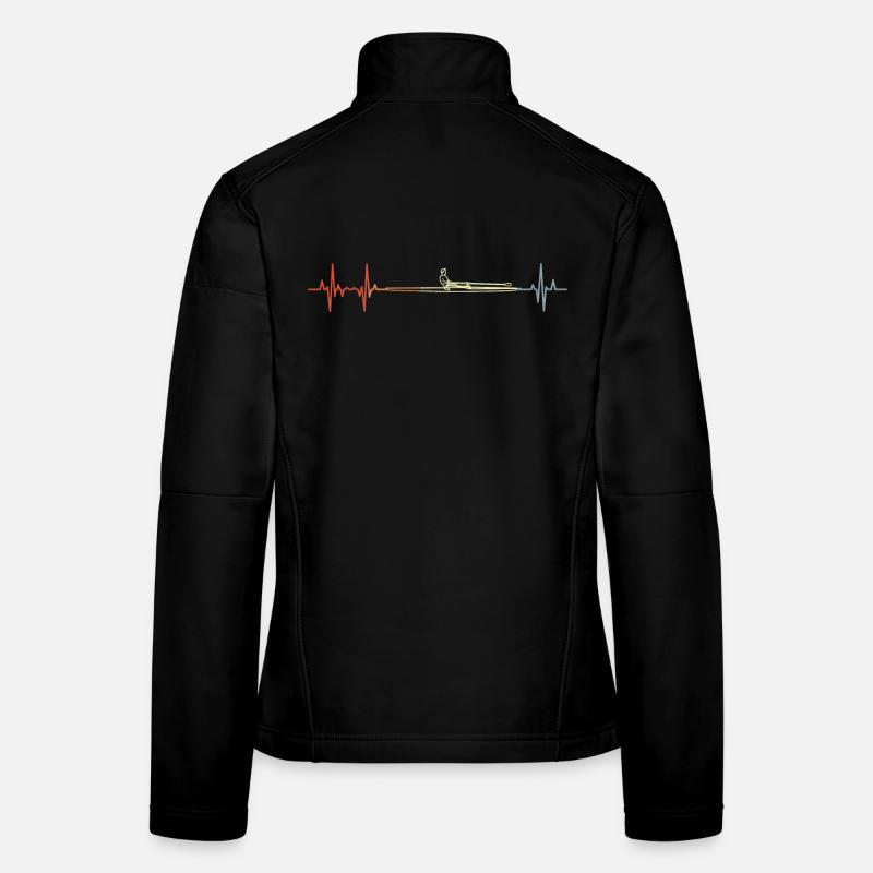 Vintage Ruderboot Pulsschlag Frauen Softshelljacke