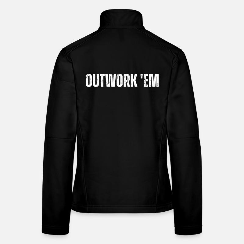 Surtravaillez-les Motivation entrepreneurial Inspirant Veste en tissu softshell Femme