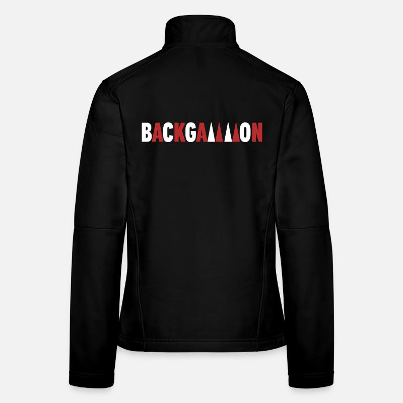 Backgammon Frauen Softshelljacke