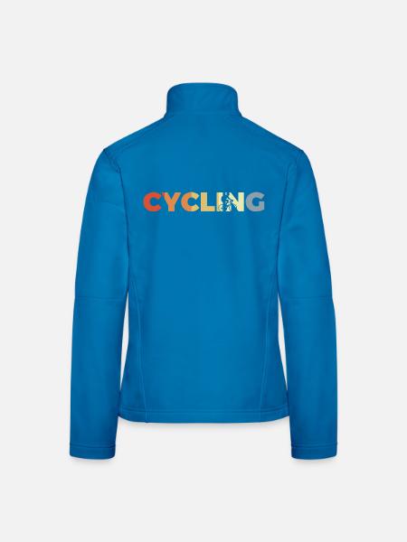 Cyclistes d’époque - Veste en tissu softshell Femme - noir - Dos