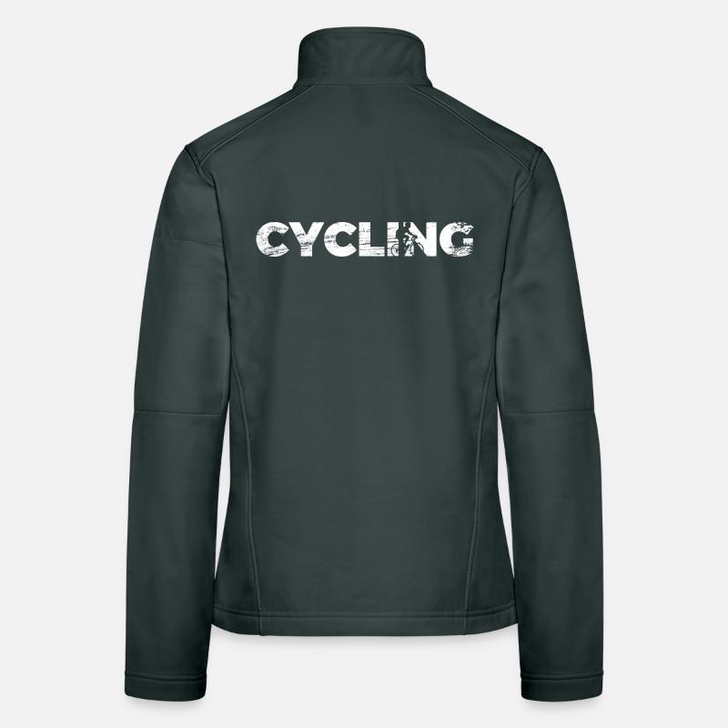 Funny cyclist Women's Softshell Jacket