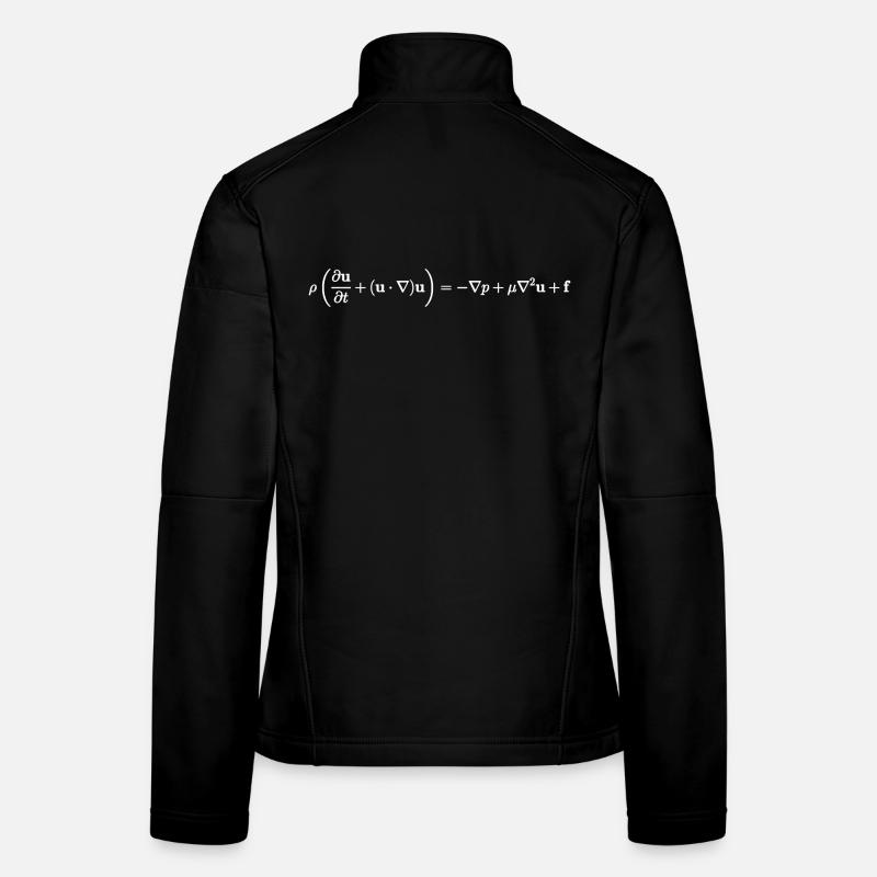 Navier-Stokes-Gleichung Nerdy Physik Fluid Mech Frauen Softshelljacke