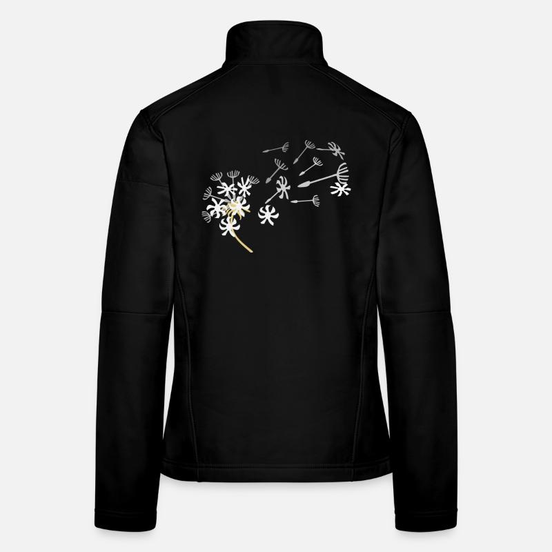 Pusteblume Samenflug Design Frauen Softshelljacke