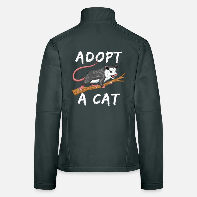 adoptiere eine Katze Frauen Softshelljacke